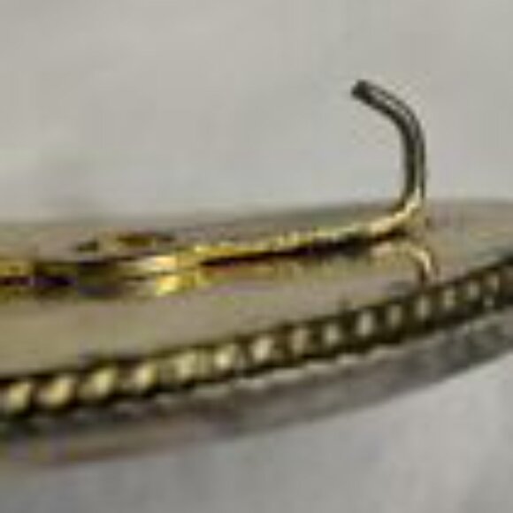 Vintage Incolay Stone Belt Buckle Cameo Sailing Ship Boat Clipper Nautical - Picture 5 of 6